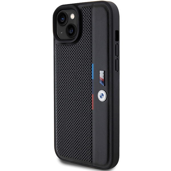 iPhone 15 Plus / 14 Plus 6.7" Melns aizsargvāciņš hardcase Perforated Tricolor