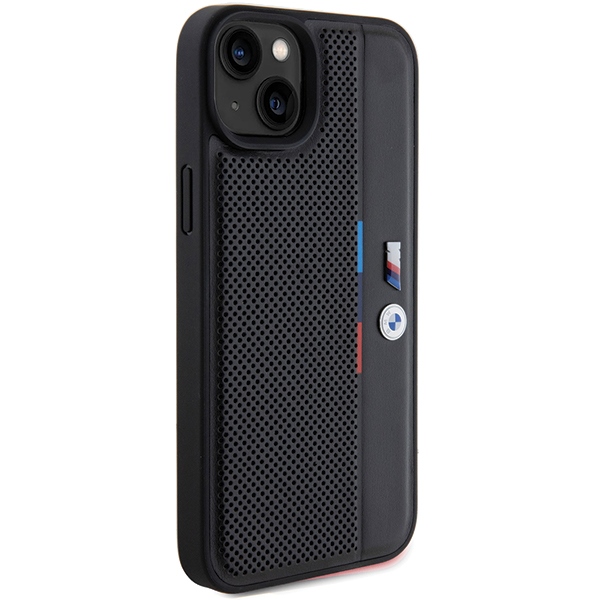 iPhone 15 Plus / 14 Plus 6.7" Melns aizsargvāciņš hardcase Perforated Tricolor