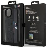 iPhone 15 Plus / 14 Plus 6.7" Melns aizsargvāciņš hardcase Perforated Tricolor