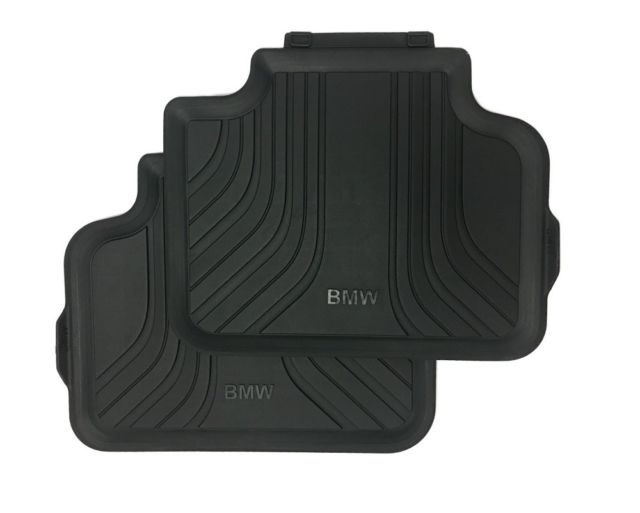 Melni aizmugurējie gumijas paklāji BMW 2-sērija F44 / F45 / F46