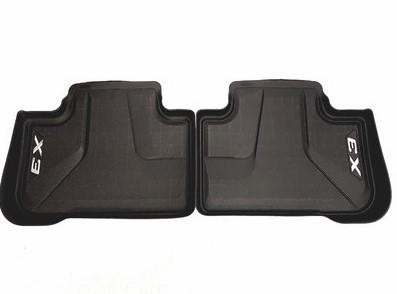 Melni aizmugurējie gumijas paklāji BMW X3 G01