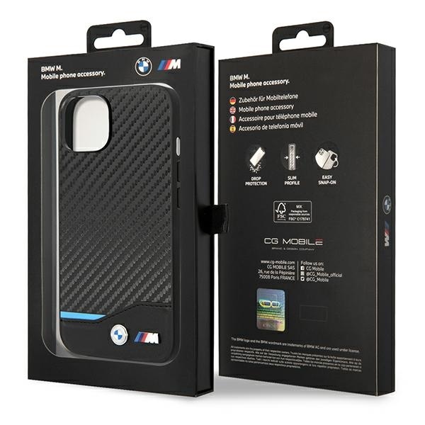 IPHONE 14 Plus / 15 Plus 6,7" Черный кожаный Carbon