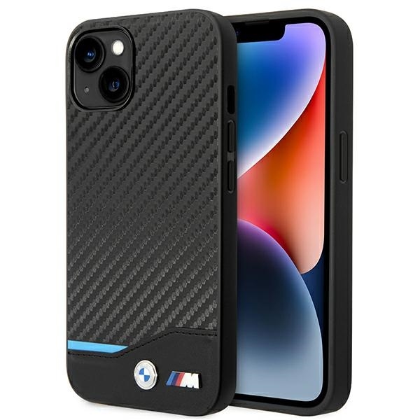 IPHONE 14 Plus / 15 Plus 6,7" Черный кожаный Carbon