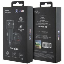 Автомобильное зарядное устройство BMW M Edition 3.0 20W Fast Charge