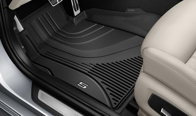 Melni, ausgtie, priekšējie gumijas paklāji BMW 5. sērijas Sedan, Touring, M5
