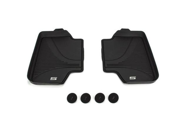 Melni, augstie, aizmugurējie gumijas paklāji BMW 5. sērijas Sedan, Touring, M5
