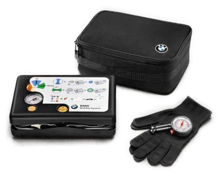 BMW avārijas riepu remonta komplekts