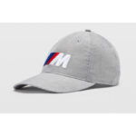 Sudrabaini pelēka BMW M cepure ar logotipu