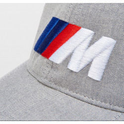 Sudrabaini pelēka BMW M cepure ar logotipu