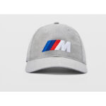 Sudrabaini pelēka BMW M cepure ar logotipu
