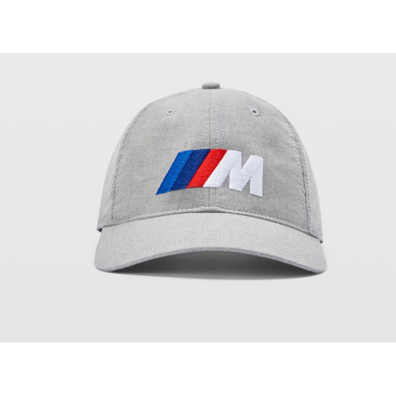 Sudrabaini pelēka BMW M cepure ar logotipu