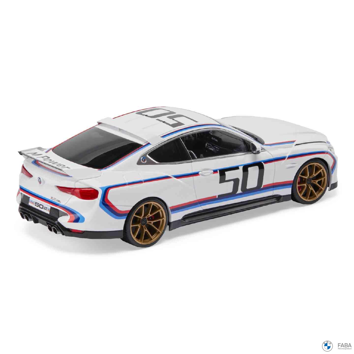 BMW miniatūra 3.0 CSL - 50 gadi 1:18